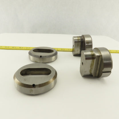 1.250 x 2.500 +Tol Oval Hole Die CNC Turret Punch Shank 2.750 Lot Of 4