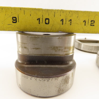 1.250 x 2.500 +Tol Oval Hole Die CNC Turret Punch Shank 2.750 Lot Of 4