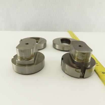 1.250 x 2.500 +Tol Oval Hole Die CNC Turret Punch Shank 2.750 Lot Of 4