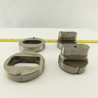 1.250 x 2.500 +Tol Oval Hole Die CNC Turret Punch Shank 2.750 Lot Of 4