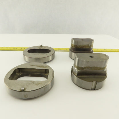 1.250 x 2.500 +Tol Oval Hole Die CNC Turret Punch Shank 2.750 Lot Of 4