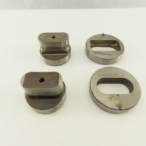 1.250 x 2.500 +Tol Oval Hole Die CNC Turret Punch Shank 2.750 Lot Of 4