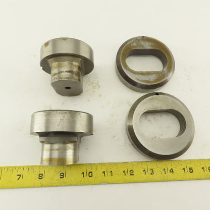 1.425 x 2.425 + Tol  Oval Hole Die CNC Turret Punch Shank 2.750 Lot Of 4
