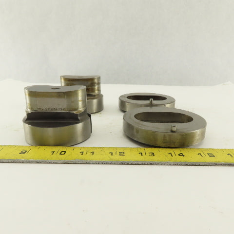 1.425 x 2.425 + Tol  Oval Hole Die CNC Turret Punch Shank 2.750 Lot Of 4