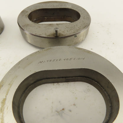 1.425 x 2.425 + Tol  Oval Hole Die CNC Turret Punch Shank 2.750 Lot Of 4