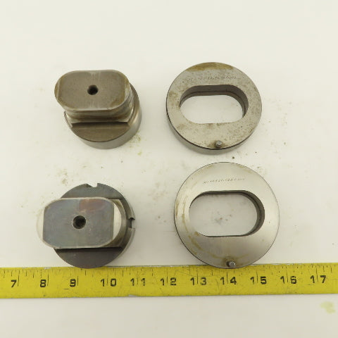 1.425 x 2.425 + Tol  Oval Hole Die CNC Turret Punch Shank 2.750 Lot Of 4