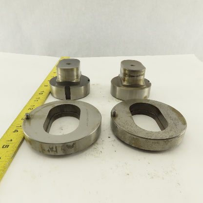 1.425 x 2.425 + Tol  Oval Hole Die CNC Turret Punch Shank 2.750 Lot Of 4