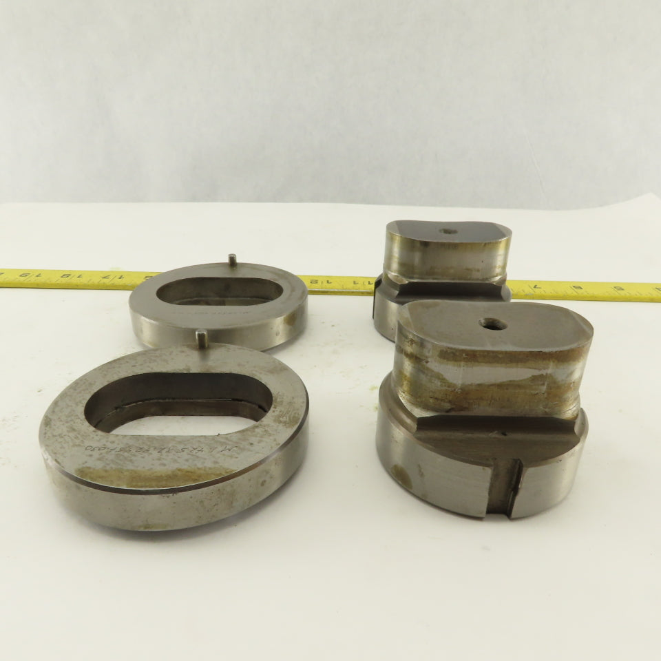 1.425 x 2.425 + Tol  Oval Hole Die CNC Turret Punch Shank 2.750 Lot Of 4