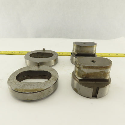 1.425 x 2.425 + Tol  Oval Hole Die CNC Turret Punch Shank 2.750 Lot Of 4