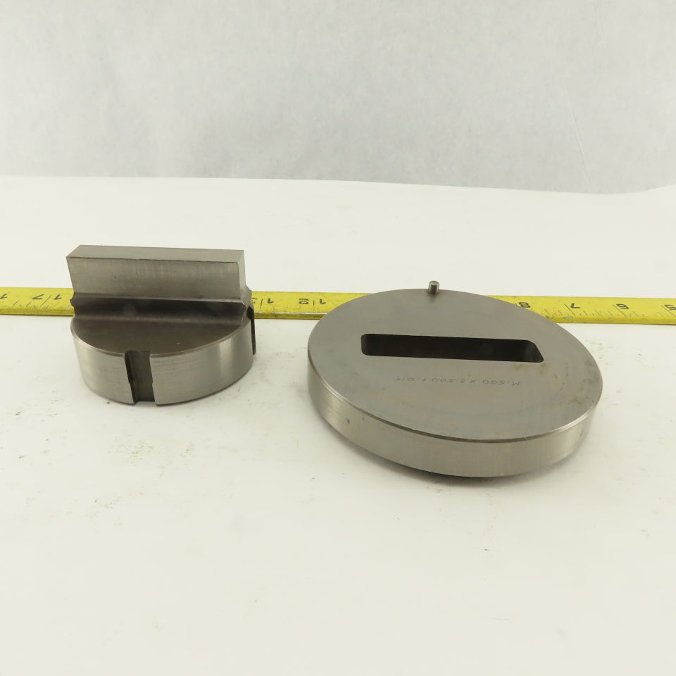 .500 x 2.500 +.014 Rectangle Hole Die CNC Turret Punch Shank 2.750 Lot Of 2
