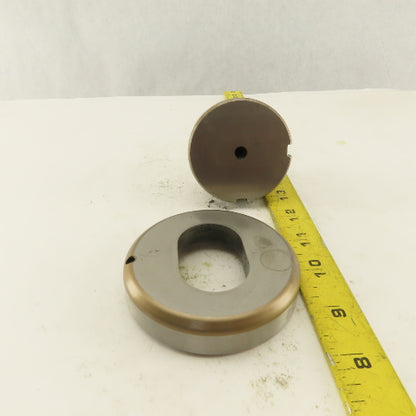 1.312 x 2.000 +.024 Oval Hole Die CNC Turret Punch Shank 2.750 Lot Of 2
