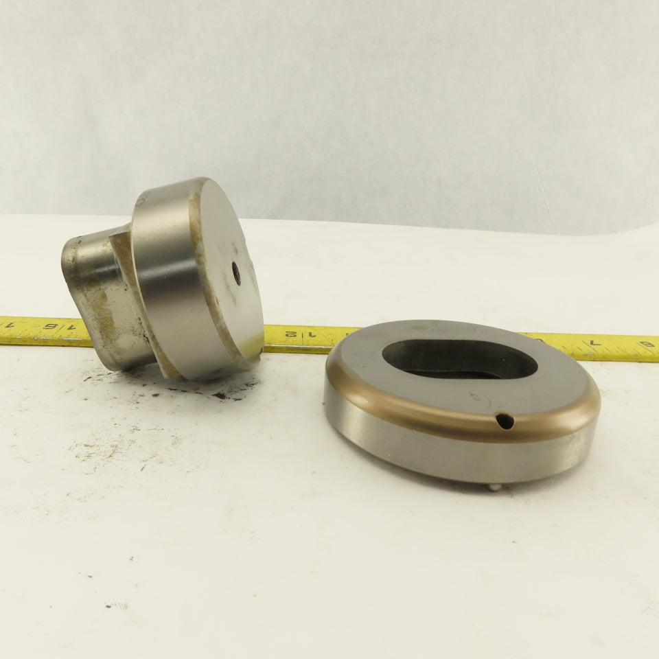 1.312 x 2.000 +.024 Oval Hole Die CNC Turret Punch Shank 2.750 Lot Of 2