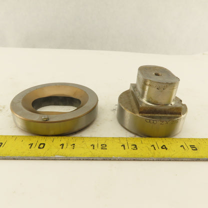 1.312 x 2.000 +.024 Oval Hole Die CNC Turret Punch Shank 2.750 Lot Of 2