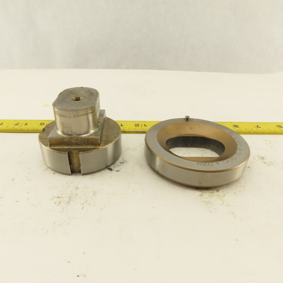 1.312 x 2.000 +.024 Oval Hole Die CNC Turret Punch Shank 2.750 Lot Of 2