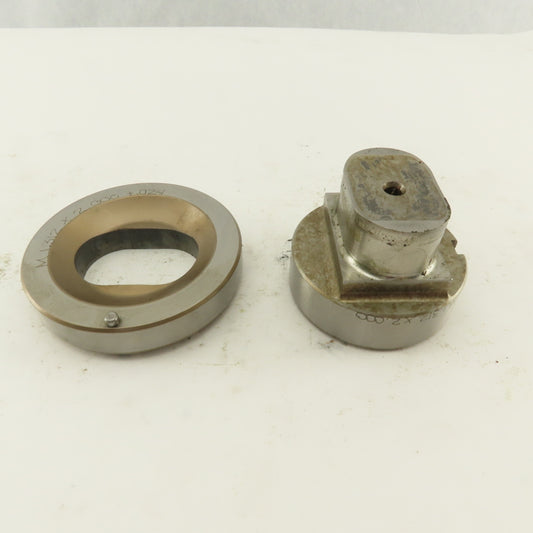 1.312 x 2.000 +.024 Oval Hole Die CNC Turret Punch Shank 2.750 Lot Of 2