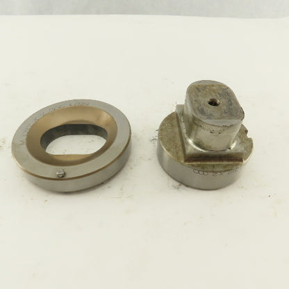 1.312 x 2.000 +.024 Oval Hole Die CNC Turret Punch Shank 2.750 Lot Of 2