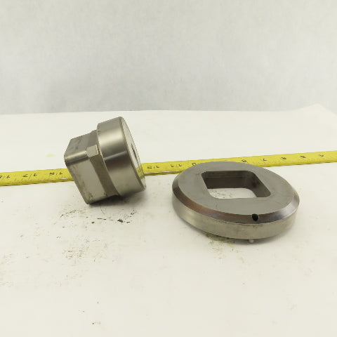2.000 Act. Rounded Square Hole .350 Radius Die CNC Turret Punch Shank 2.750 Lt/2
