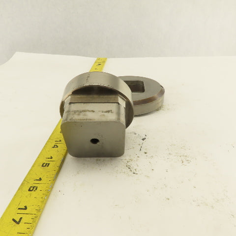 2.000 Act. Rounded Square Hole .350 Radius Die CNC Turret Punch Shank 2.750 Lt/2