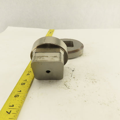 2.000 Act. Rounded Square Hole .350 Radius Die CNC Turret Punch Shank 2.750 Lt/2