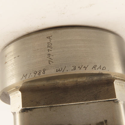 2.000 Act. Rounded Square Hole .350 Radius Die CNC Turret Punch Shank 2.750 Lt/2