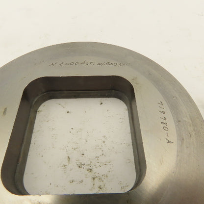 2.000 Act. Rounded Square Hole .350 Radius Die CNC Turret Punch Shank 2.750 Lt/2