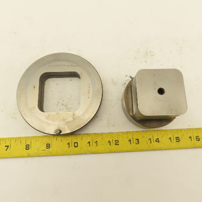 2.000 Act. Rounded Square Hole .350 Radius Die CNC Turret Punch Shank 2.750 Lt/2