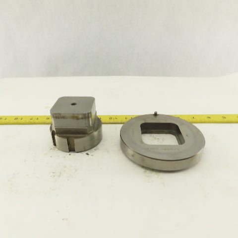 2.000 Act. Rounded Square Hole .350 Radius Die CNC Turret Punch Shank 2.750 Lt/2