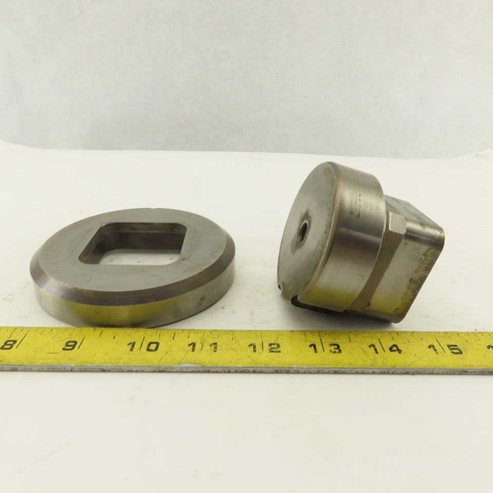 2.000 Act. Rounded Square Hole .350 Radius Die CNC Turret Punch Shank 2.750 Lt/2