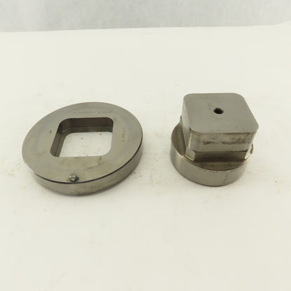 2.000 Act. Rounded Square Hole .350 Radius Die CNC Turret Punch Shank 2.750 Lt/2