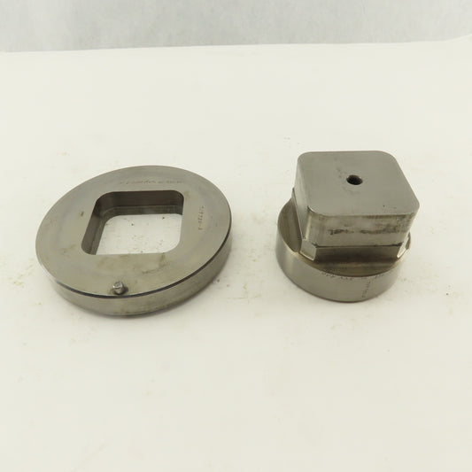 2.000 Act. Rounded Square Hole .350 Radius Die CNC Turret Punch Shank 2.750 Lt/2