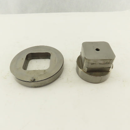 2.000 Act. Rounded Square Hole .350 Radius Die CNC Turret Punch Shank 2.750 Lt/2