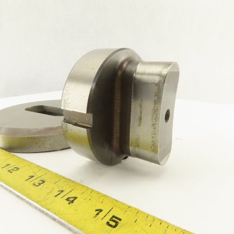 1.000 x 2.500 + .012 Oval Hole Die CNC Turret Punch Shank 3.125 Lot Of 2