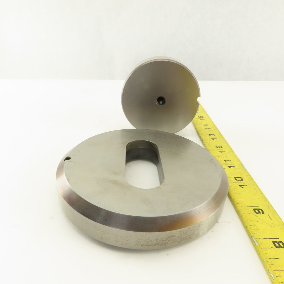 1.000 x 2.500 + .012 Oval Hole Die CNC Turret Punch Shank 3.125 Lot Of 2