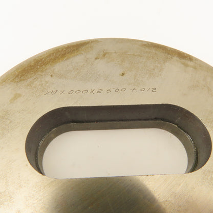 1.000 x 2.500 + .012 Oval Hole Die CNC Turret Punch Shank 3.125 Lot Of 2