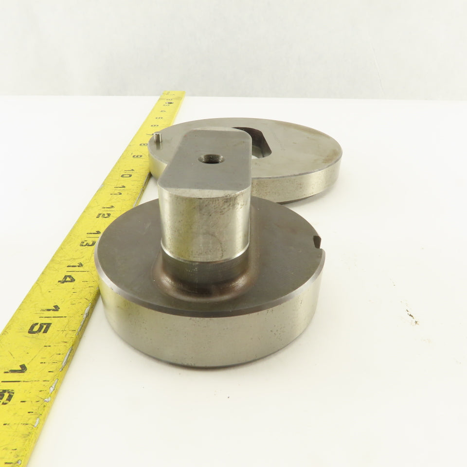 1.000 x 2.500 + .012 Oval Hole Die CNC Turret Punch Shank 3.125 Lot Of 2
