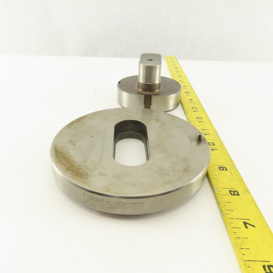 1.000 x 2.500 + .012 Oval Hole Die CNC Turret Punch Shank 3.125 Lot Of 2