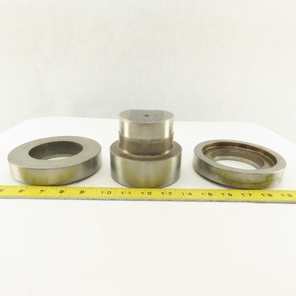 3.000 + Tol Round Hole Die CNC Turret Punch Shank 4.125 Lot Of 2