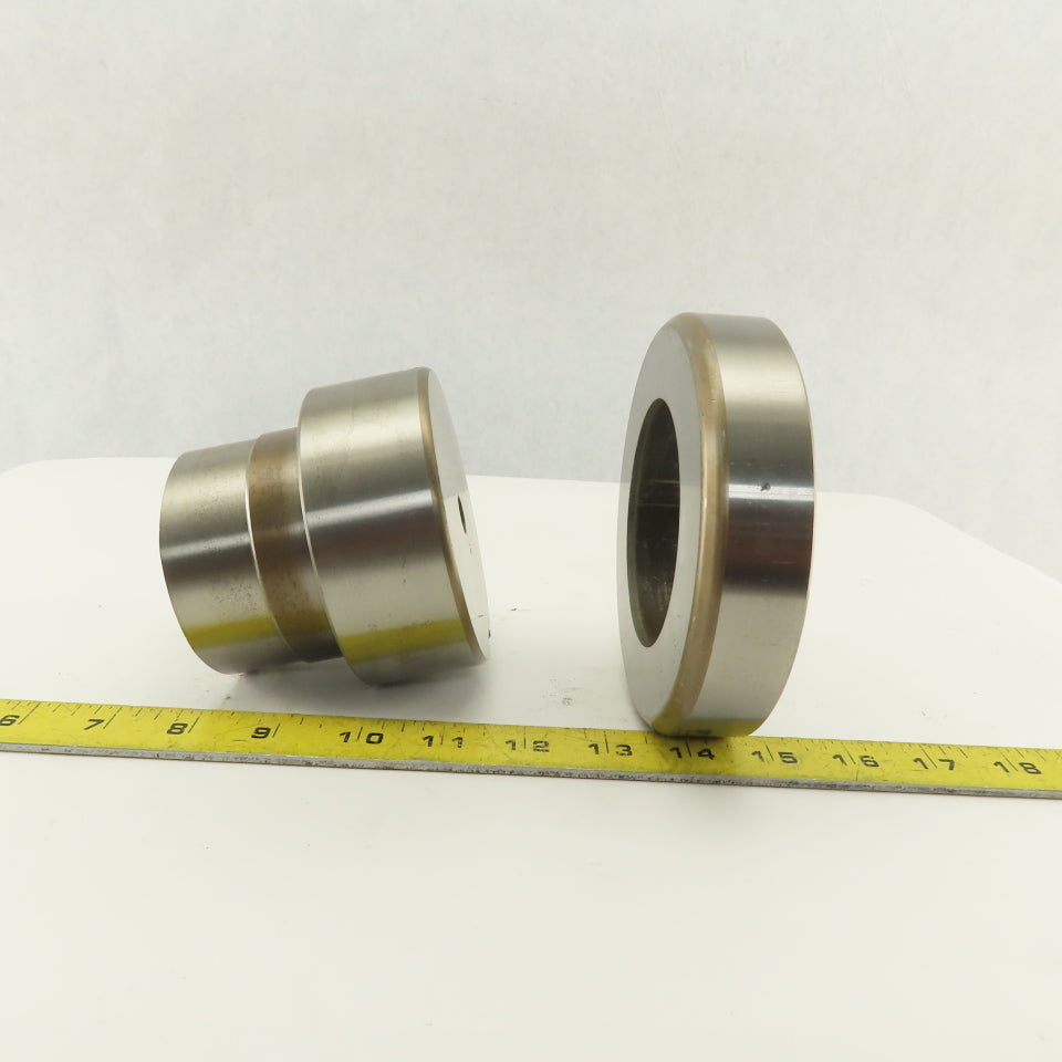 Mate 3.125 + .012 Round Hole Die CNC Turret Punch Shank 4.125 Lot Of 2