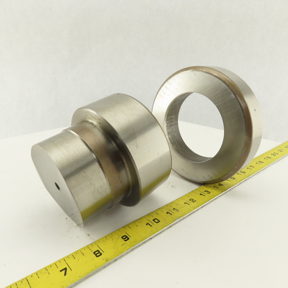Mate 3.125 + .012 Round Hole Die CNC Turret Punch Shank 4.125 Lot Of 2