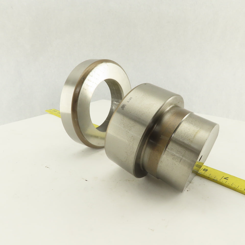Mate 3.125 + .012 Round Hole Die CNC Turret Punch Shank 4.125 Lot Of 2