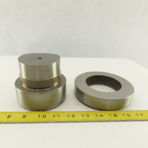 Mate 3.125 + .012 Round Hole Die CNC Turret Punch Shank 4.125 Lot Of 2