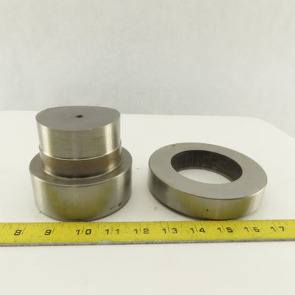 Mate 3.125 + .012 Round Hole Die CNC Turret Punch Shank 4.125 Lot Of 2
