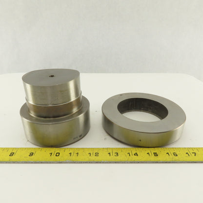 Mate 3.125 + .012 Round Hole Die CNC Turret Punch Shank 4.125 Lot Of 2