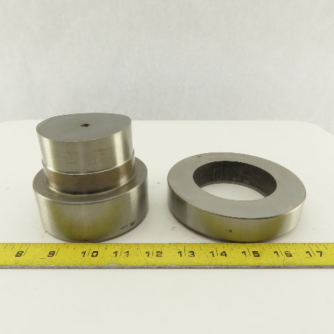 Mate 3.125 + .012 Round Hole Die CNC Turret Punch Shank 4.125 Lot Of 2