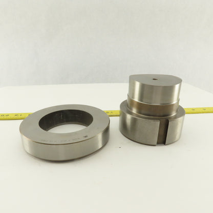 Mate 3.125 + .012 Round Hole Die CNC Turret Punch Shank 4.125 Lot Of 2