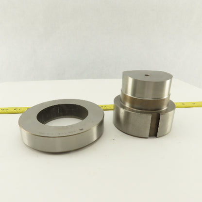 Mate 3.125 + .012 Round Hole Die CNC Turret Punch Shank 4.125 Lot Of 2