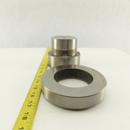 Mate 3.125 + .012 Round Hole Die CNC Turret Punch Shank 4.125 Lot Of 2