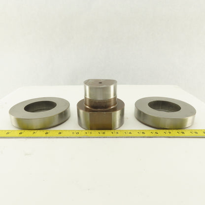 2.750 + Tol Round Hole Die CNC Turret Punch Shank 4.125 Lot Of 3