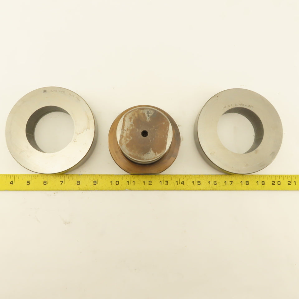 2.750 + Tol Round Hole Die CNC Turret Punch Shank 4.125 Lot Of 3