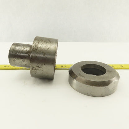 2.000 +.020 Round Hole Die CNC Turret Punch Shank 3.500 Lot Of 2